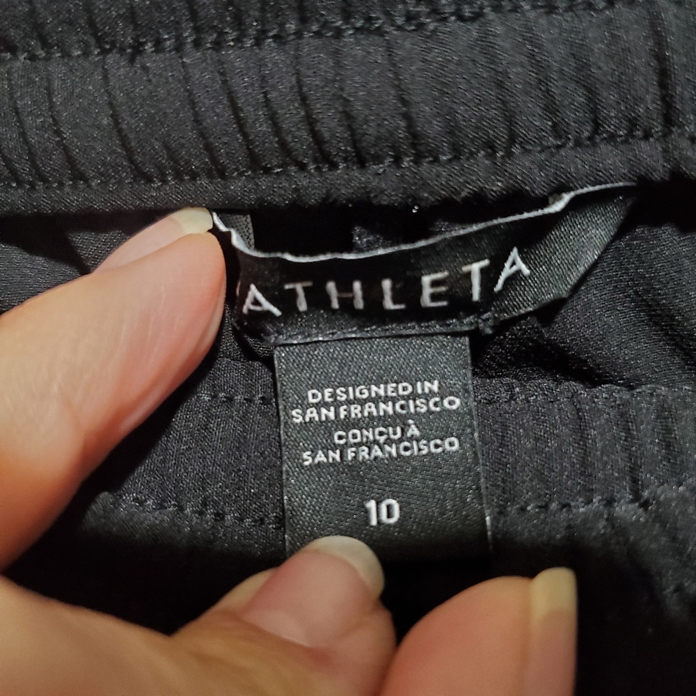 Athleta Endeavor Black Jogger Pants size 10 - Picture 4 of 12